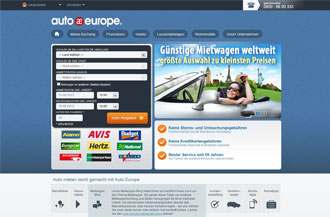 Screenshot von auto europe