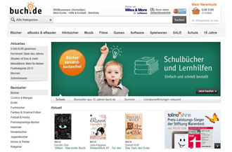 Screenshot von buch.de