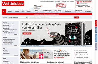 Screenshot von Weltbild.de