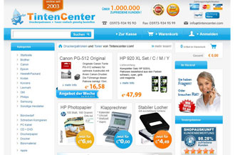 Screenshot von tintencenter.com