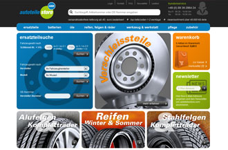 Screenshot von Autoteilestore.com